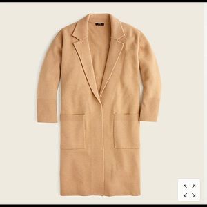 JCREW Ella open front long sweater blazer XS